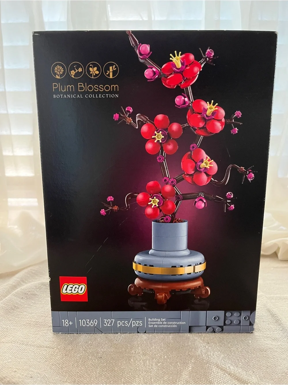 LEGO Red and Pink Plum Blossom Display Set